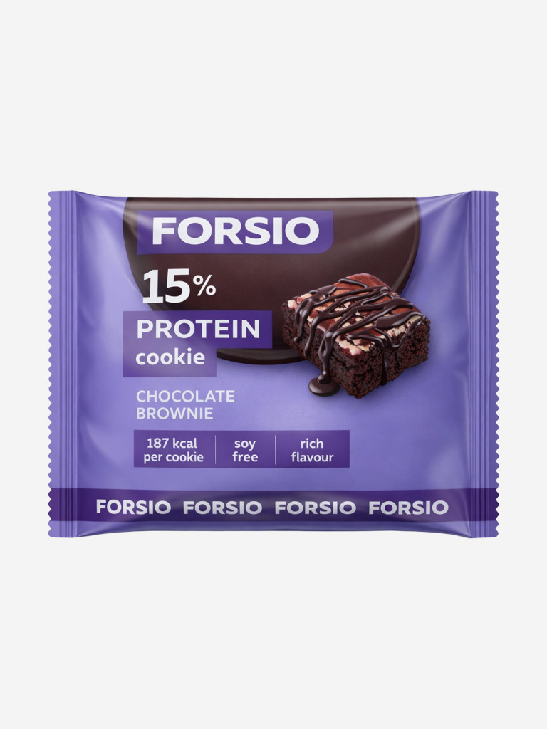 Печенье протеиновое Forsio "Шоколадный брауни", 40 г