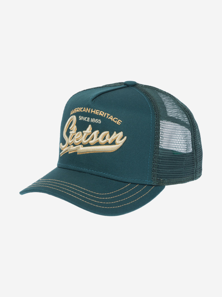Бейсболка с сеточкой STETSON 7751171K TRUCKER CAP AMERICAN HERITAGE CLASSIC (зеленый)
