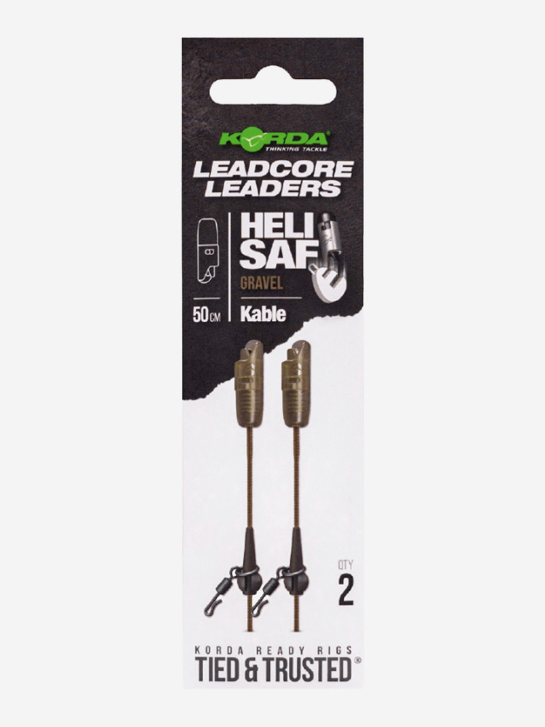 Лидкор KORDA Kable Leadcore Leader Heli Safe 50см Gravel