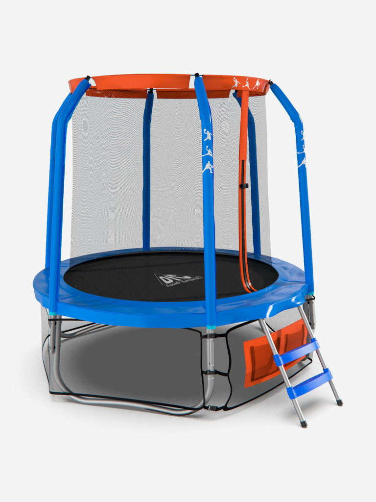 Батут DFC JUMP BASKET 8ft внутренняя сетка, лестница (244cм)