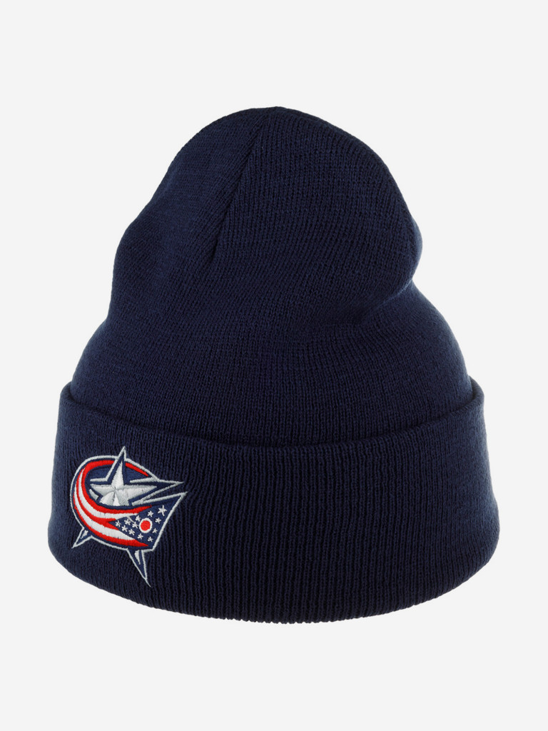 Шапка с отворотом AMERICAN NEEDLE 21019A-CBJ Columbus Blue Jackets Cuffed Knit NHL (синий)