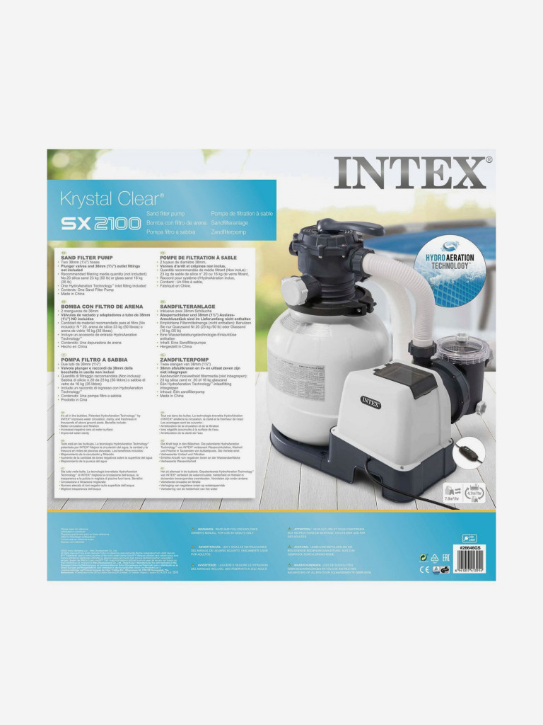 Фильтр-насос песчаный Intex 26646, 6м³/ч
