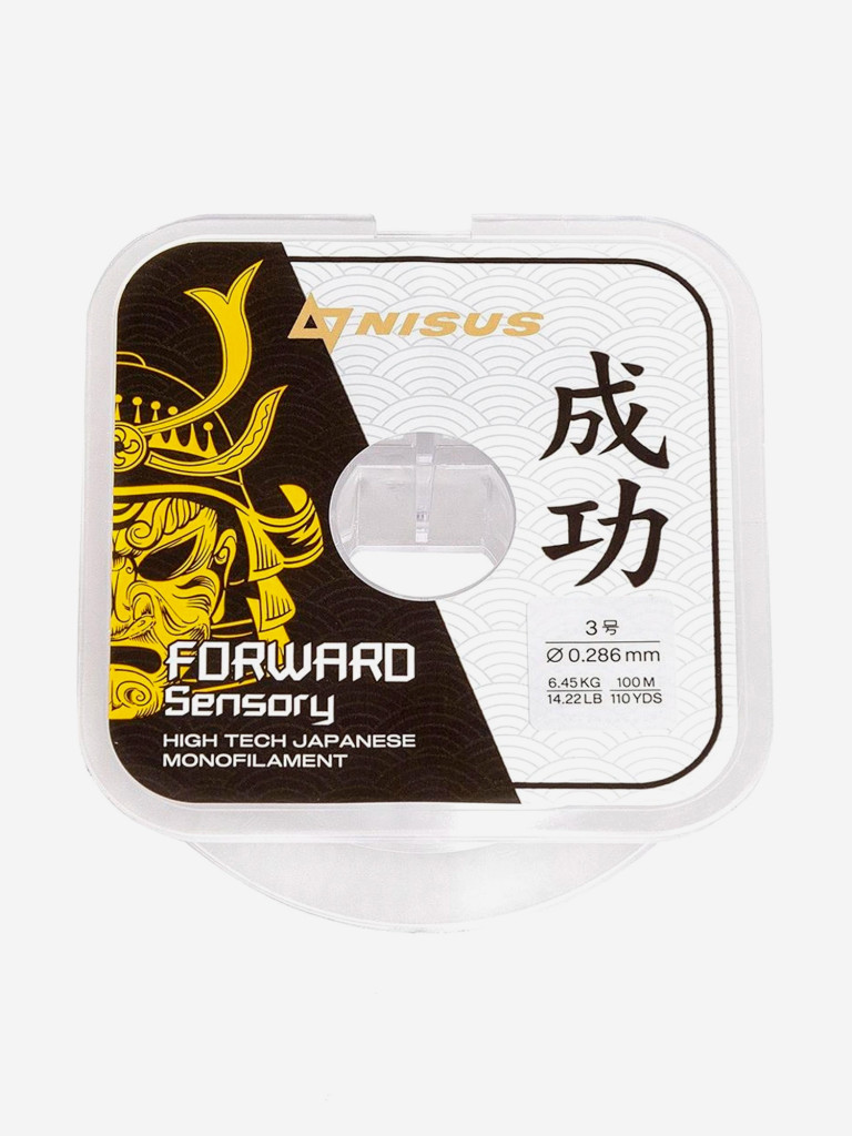 Леска для рыбалки Nisus FORWARD Sensory Nylon 0,286мм, 100м, 6,45кг, прозрачный