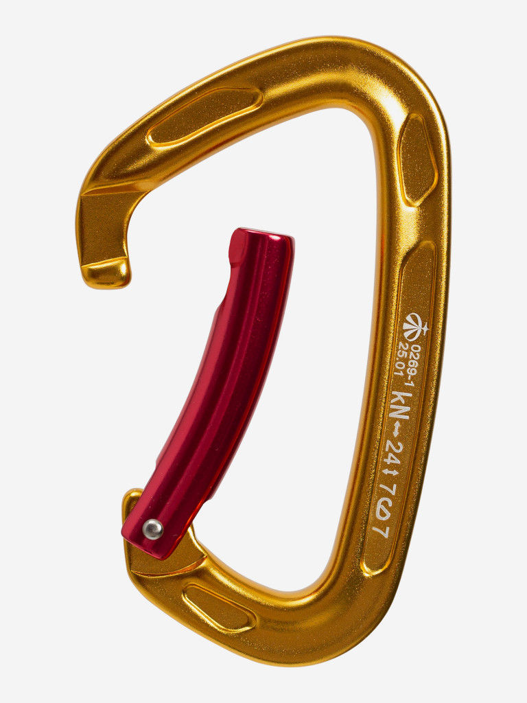 Карабин скалолазный с гнутой защелкой (Keylock)