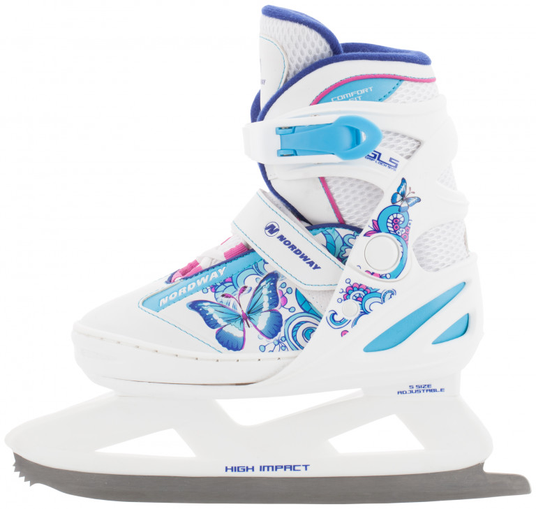 Ледовые коньки раздвижные для девочек Nordway Slide-Girl