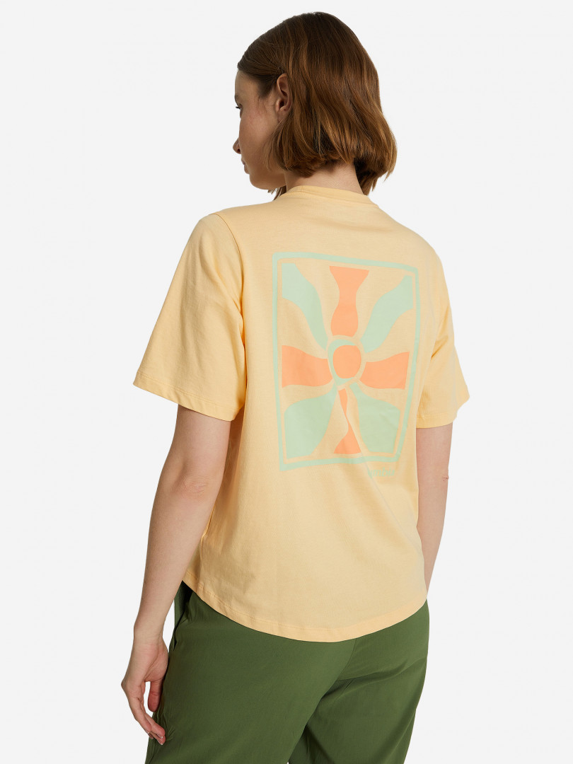 фото Футболка женская columbia north cascades graphic ss tee, розовый