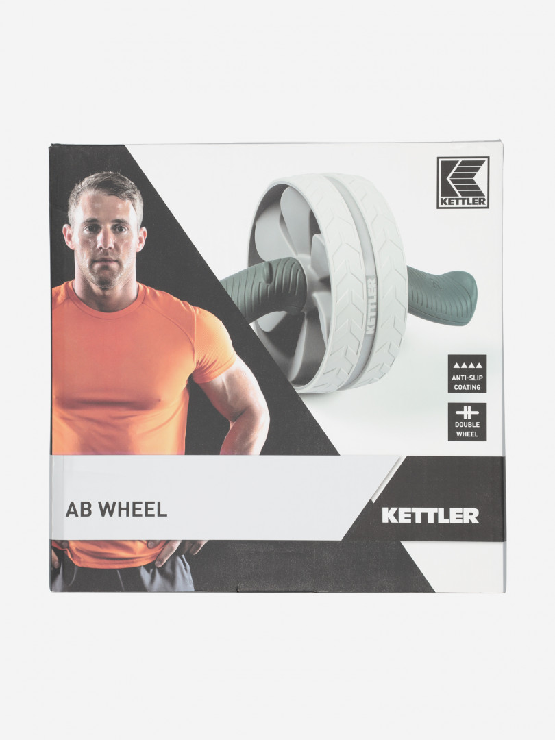 фото Ролик для пресса kettler ab wheel double, зеленый