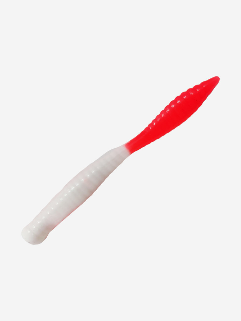 Силикон TROUT LURE (SANSAN) в банке, BEAVER 77, СЫР,COL. 14 (White-Red), (10шт)