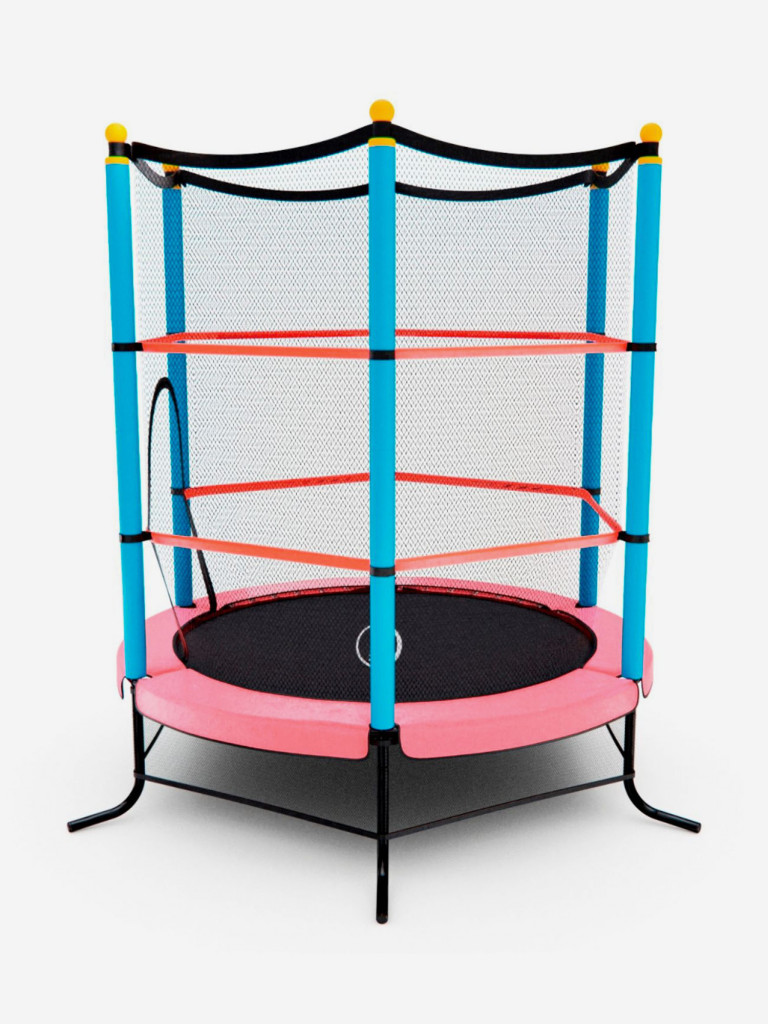 Батут детский DFC SMRKIDS 55" с сеткой, PINK