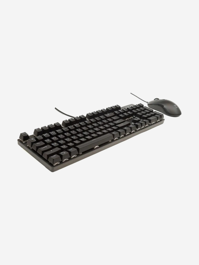 RAPOO Игровая механическая клавиатура+мышь проводная V150S, цвет - черный (13147)