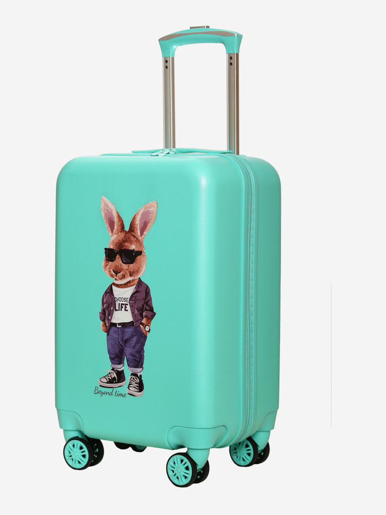 Чемодан детский BEYOND TIME G212 Модный кролик зеленый