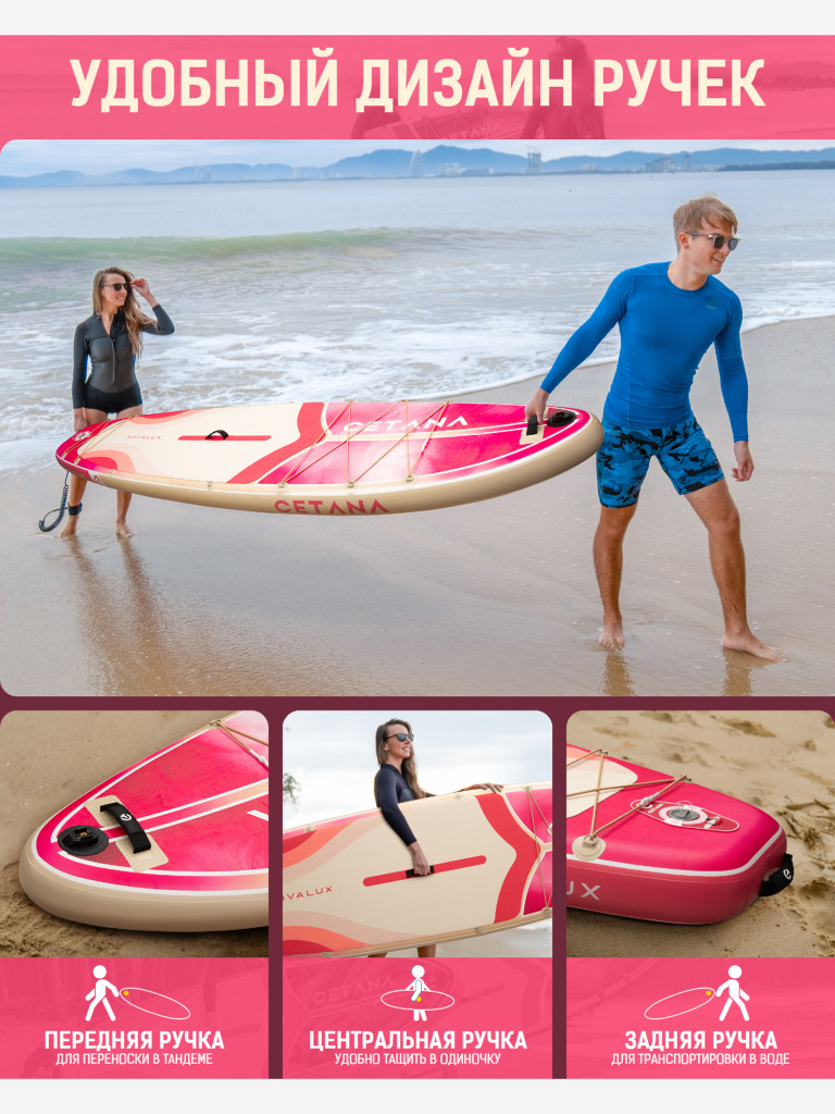 Надувная SUP-доска CETANA NOVALUX STD, 11'6" 351*86*15 см сапборд