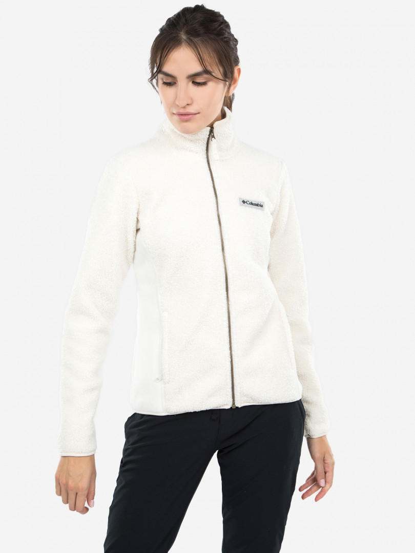 фото Джемпер флисовый женский columbia panorama full zip, белый