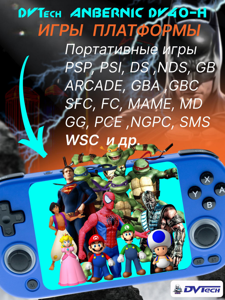 Портативная игровая приставка ANBERNIC DV40-H