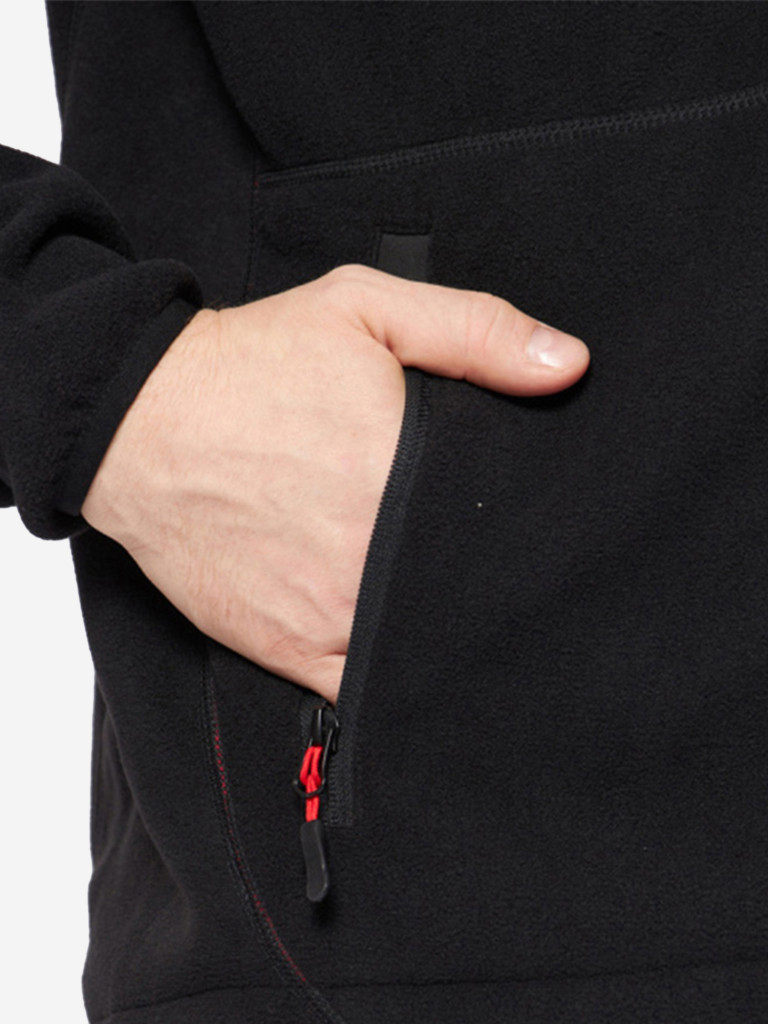 Куртка флисовая мужская Alaskan Black Water X с капюшоном для рыбалки и охоты