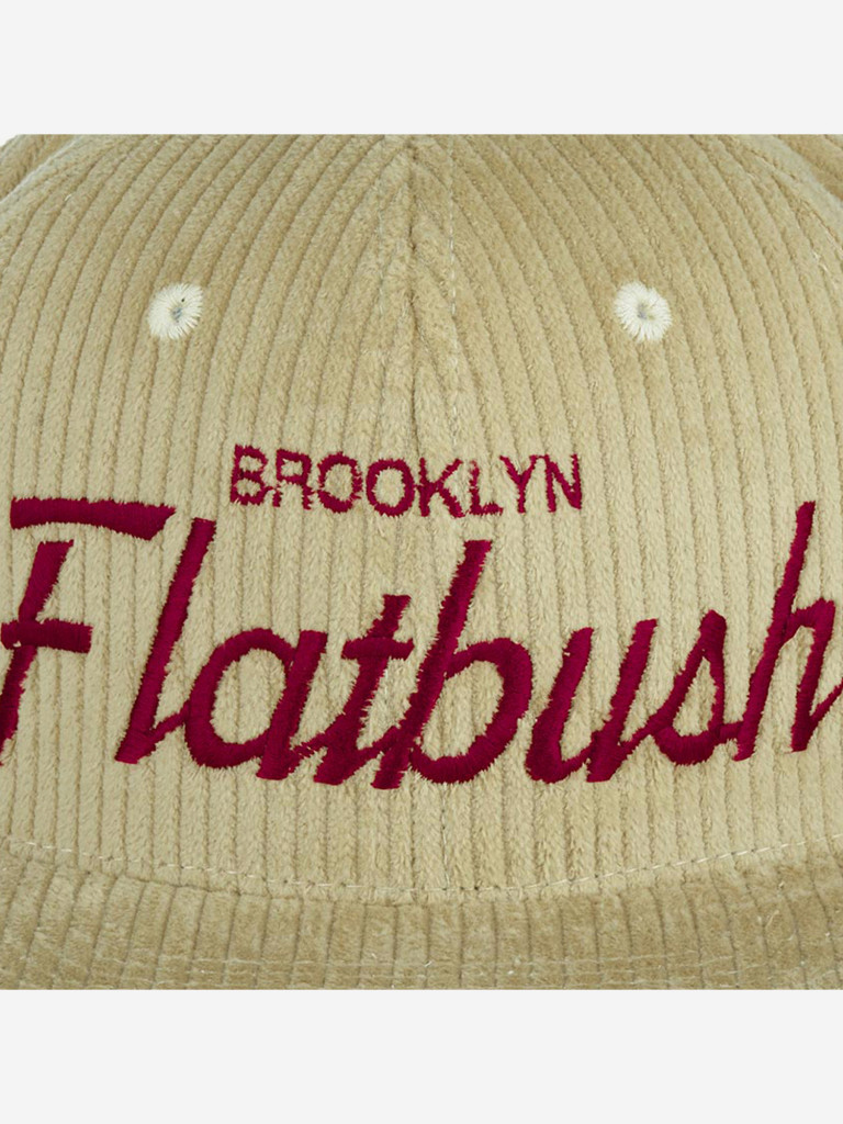 Бейсболка с прямым козырьком HOOD 103-SWC001-NY001-KH Flatbush Cord (бежевый)