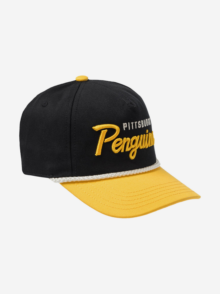 Бейсболка AMERICAN NEEDLE 23008A-PPN Pittsburgh Penguins Roscoe NHL (черный)