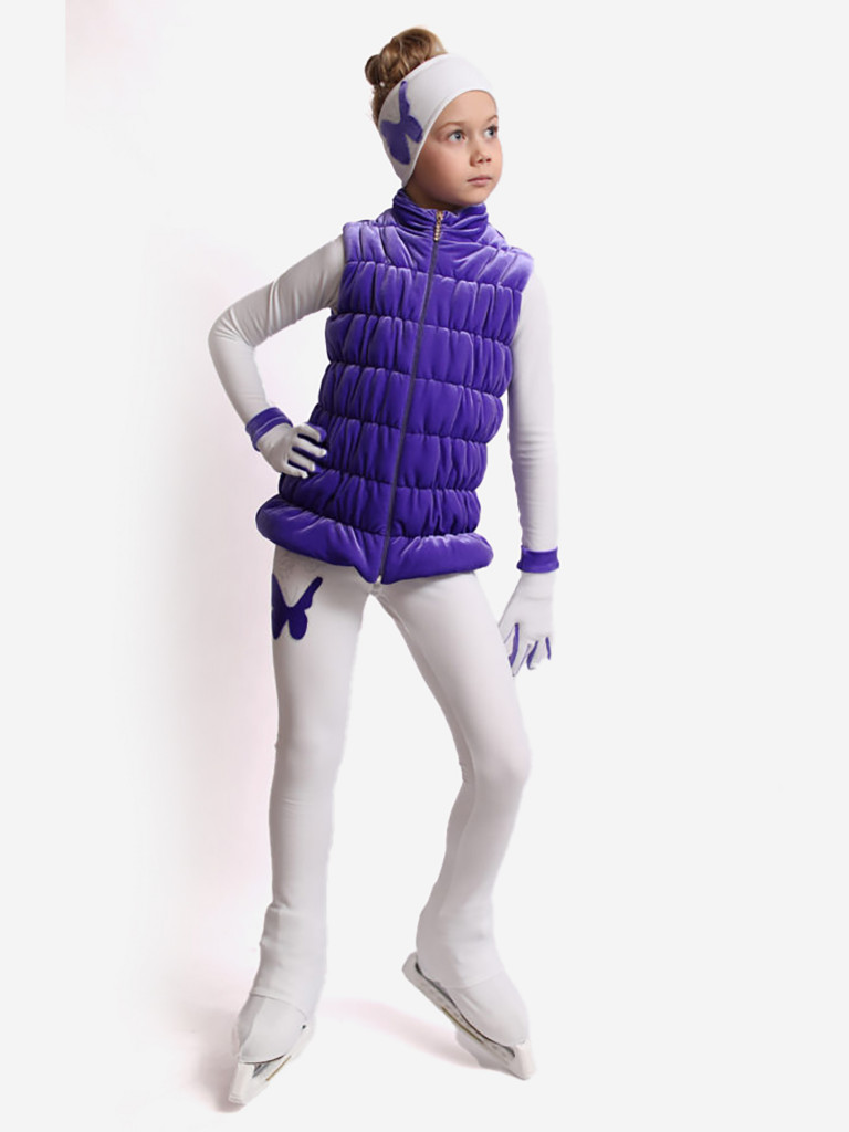 Жилетка для фигурного катания детская бархатная IceDress