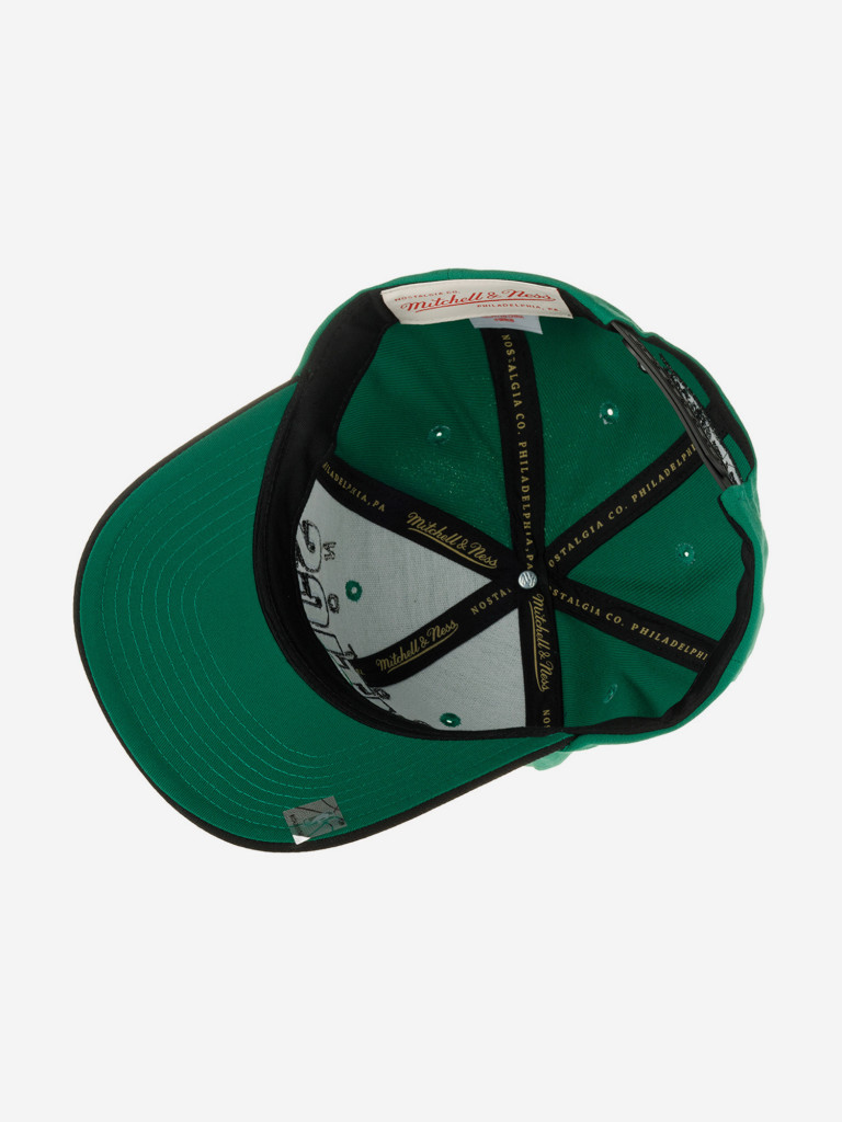 Бейсболка MITCHELL NESS HHSS6638-BCEYYPPPGREN Boston Celtics NBA (зеленый)