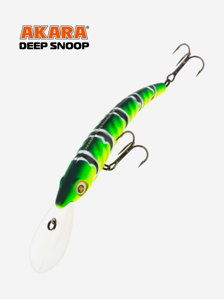 Воблер Akara Deep Snoop 120F минноу плавающий для троллинга на щуку, судака, сома 20гр A107