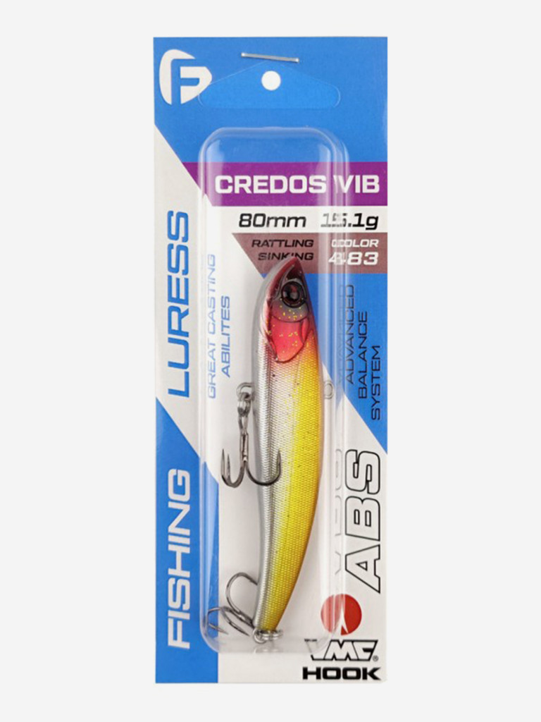 Воблер F-FISHING Credos Vib 80S 80мм 15.1г 483 Тонущий