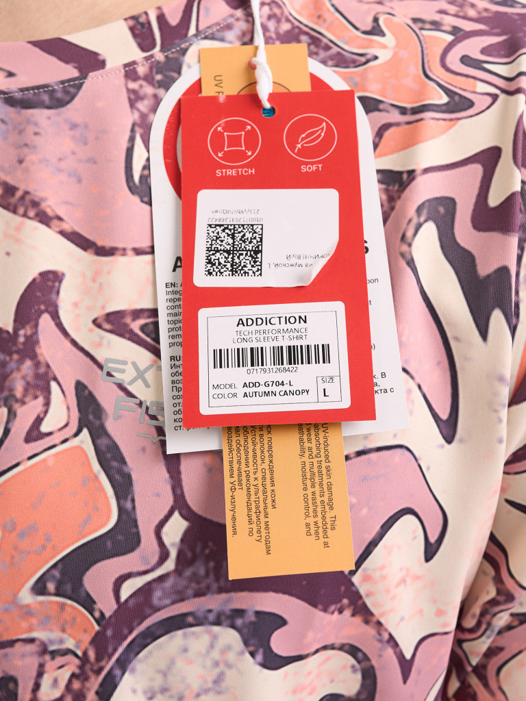 Лонгслив мужской Extreme Fishing ADD-G704 для рыбалки, UPF50+ с защитой от насекомых