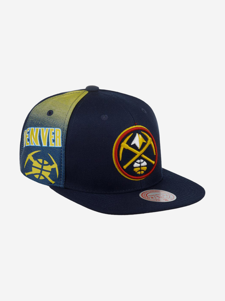 Бейсболка с прямым козырьком MITCHELL NESS HHSS2991-DNUYYPPPNAVY Denver Nuggets NBA