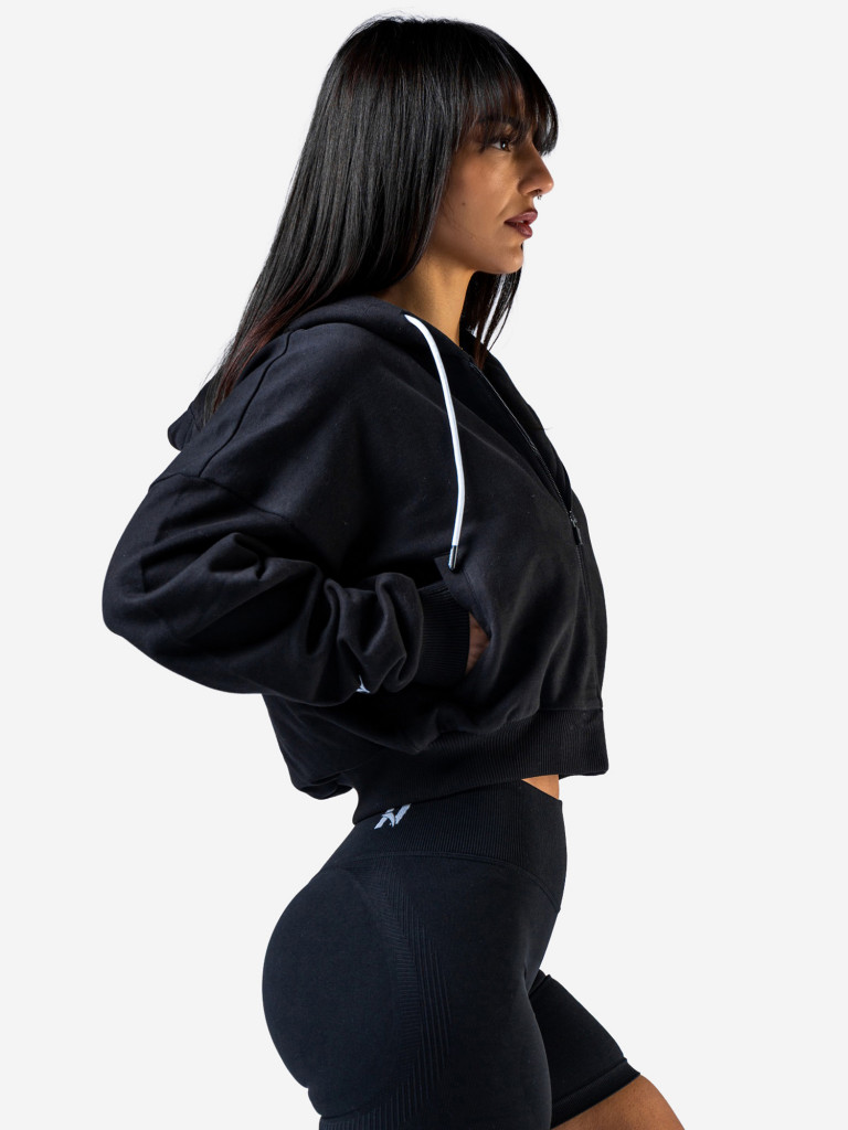 Толстовка женская NEBBIA Relaxed Zip Hoodie POWER 895 Black