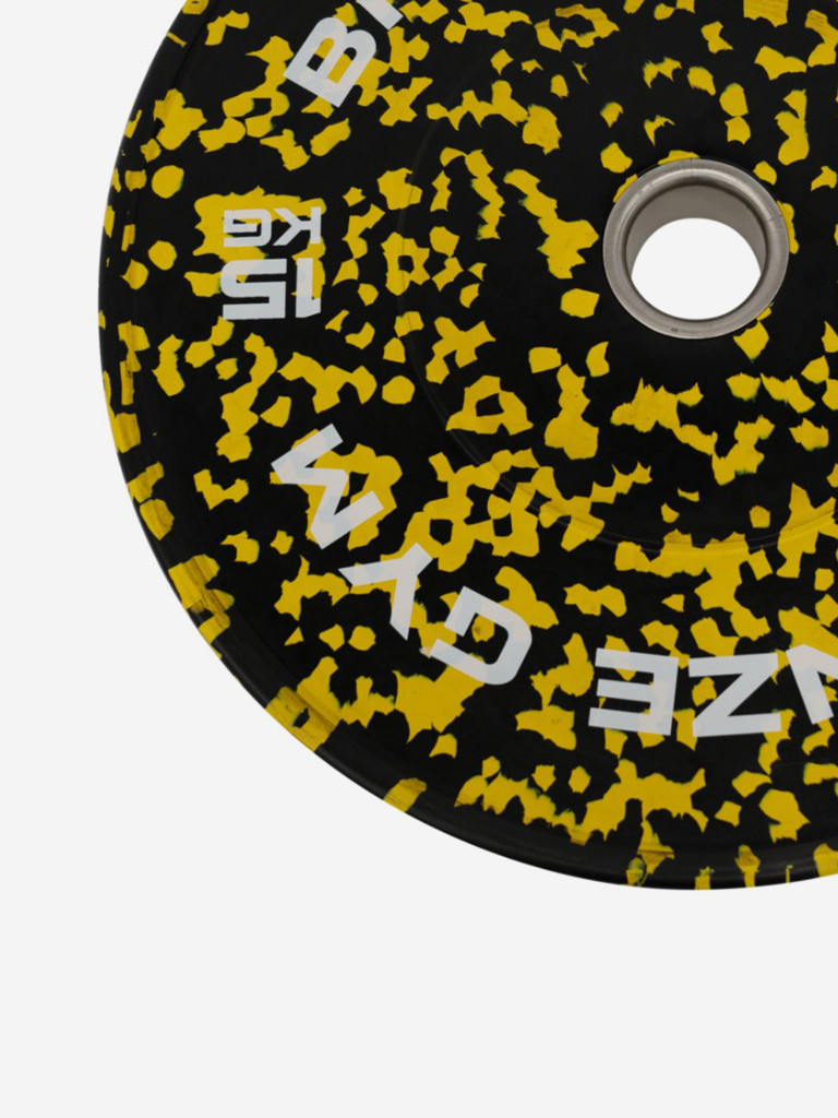 Диск для штанги бамперный BRONZE GYM камуфляж 15 кг