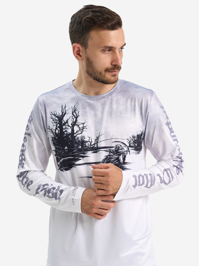 Лонгслив мужской Extreme Fishing OBS-G502 с защитой от солнца UPF50+ для рыбалки