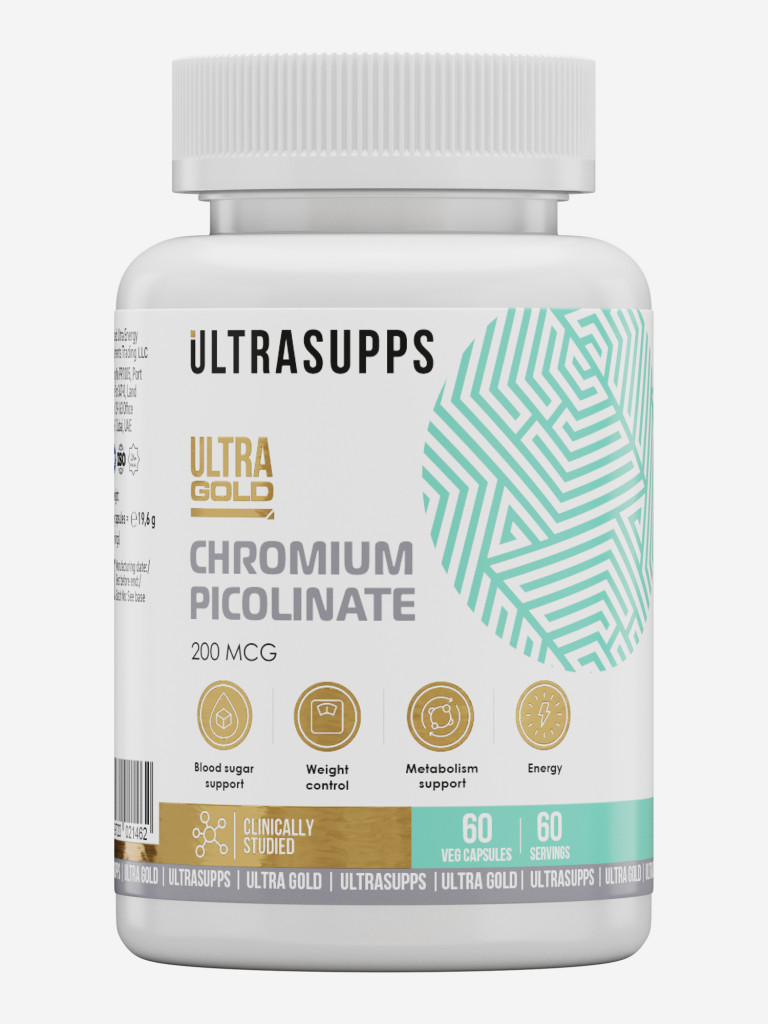 Пиколинат хрома Ultrasupps Ultra Gold, 60 шт