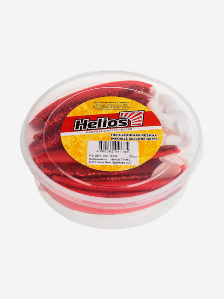 Мягкая приманка Helios Trofey, 5,5'' / 14 см, Red Sparkles WT, 20 шт (HS-25/1-034-N-20)