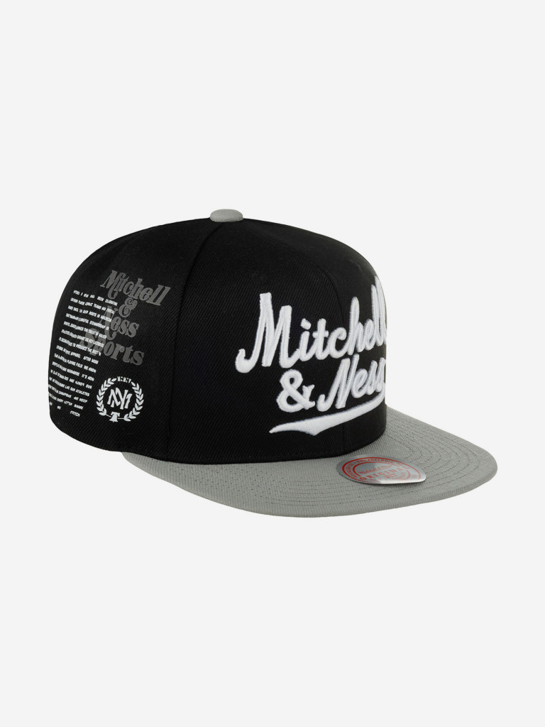 Бейсболка с прямым козырьком MITCHELL NESS 6HSSSH22047-MNNBLCK (черный)