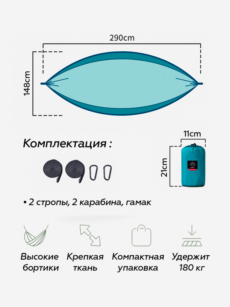 Гамак Naturehike голубой