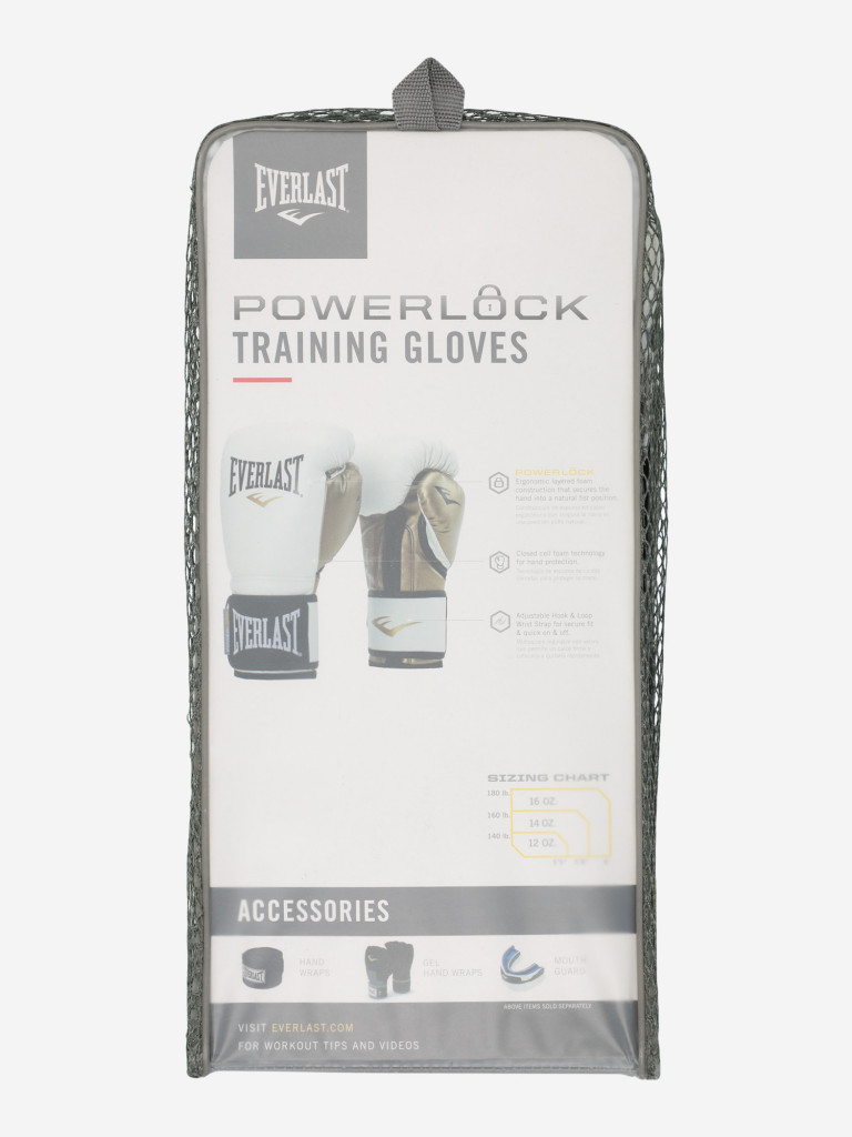 Перчатки тренировочные Everlast Powerlock PU