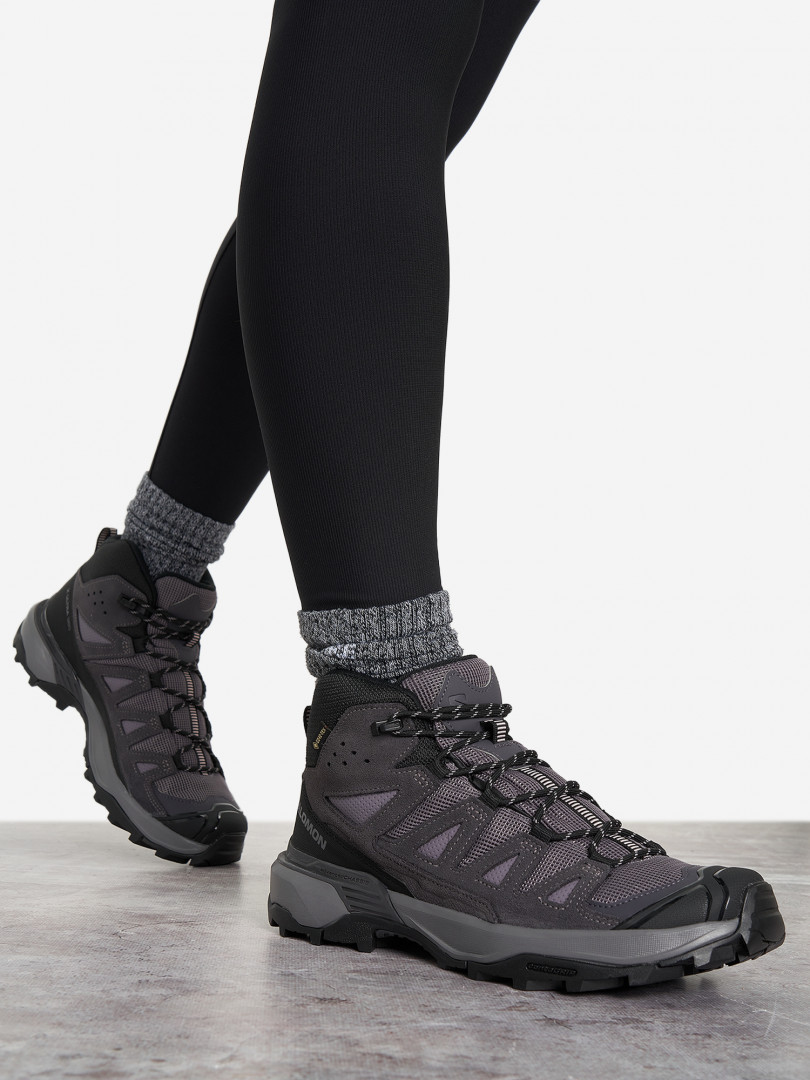 фото Ботинки женские salomon x ultra 360 ltr mid gtx, серый