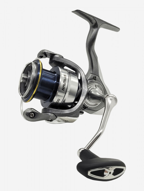 Катушка для спиннинга Nautilus GREY 3000, катушка для удочки с передним фрикционом