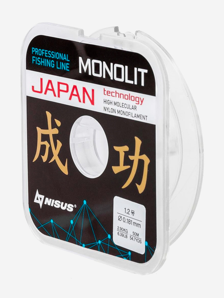 Леска для рыбалки Nisus MONOLIT Nylon 0,181мм, 50м, 2,9кг, прозрачный