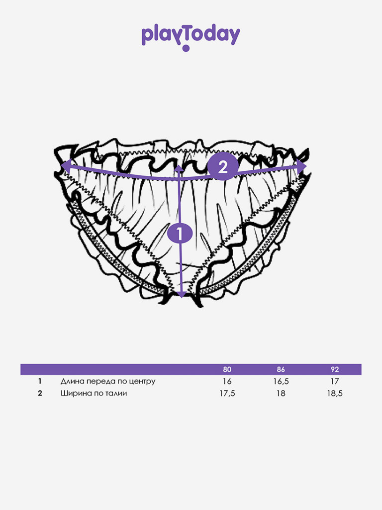 Плавки для девочек PlayToday