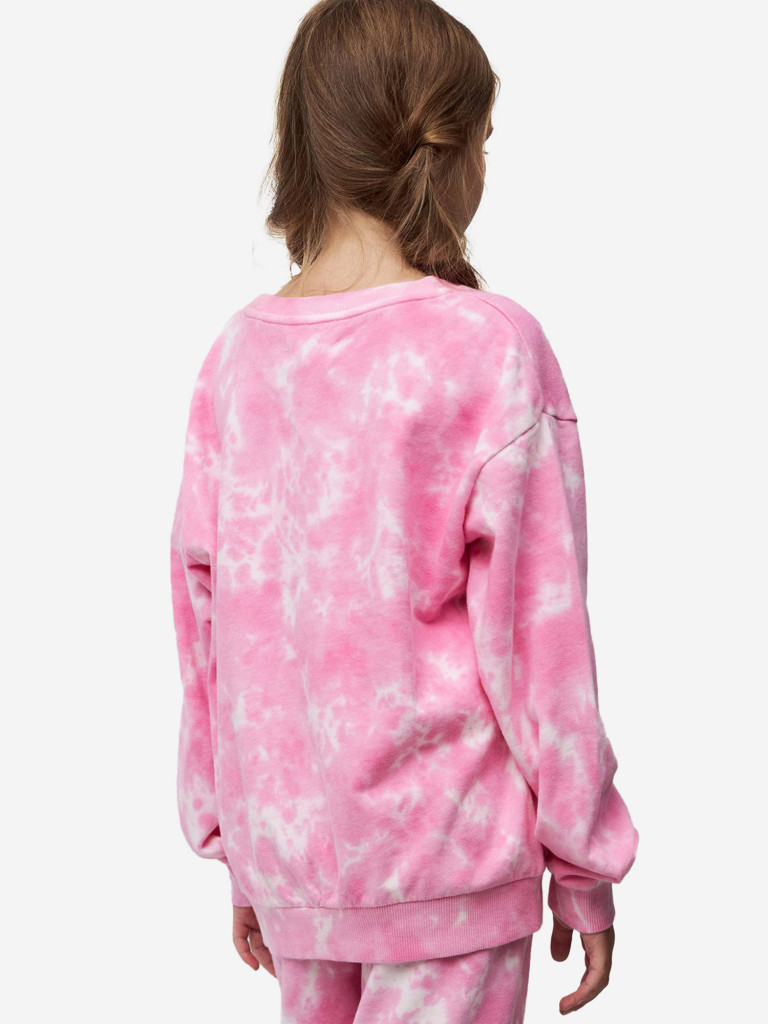 Свитшот с принтом tie dye для девочек TOTTI KIDS