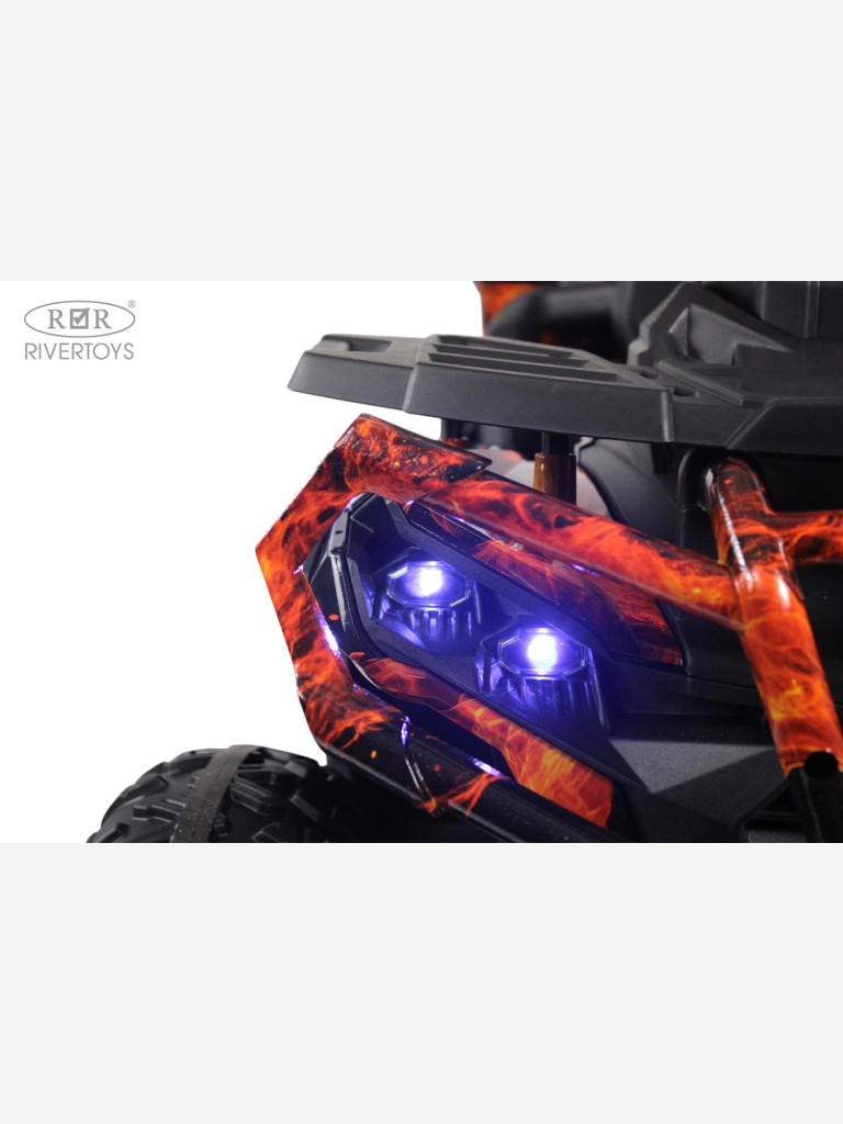 Детский электроквадроцикл RIVERTOYS Z111ZZ огненный