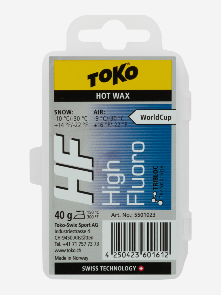 Мазь скольжения TOKO HF Hot Wax blue