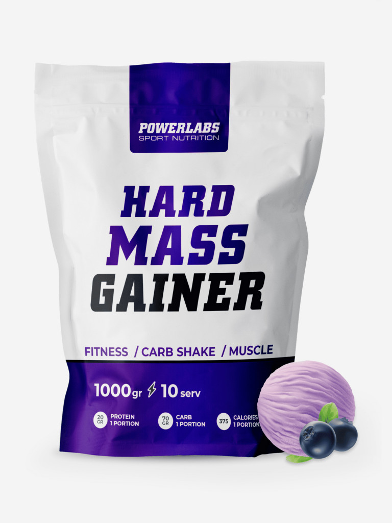 Гейнер, Powerlabs, 1000 г, черника со сливками