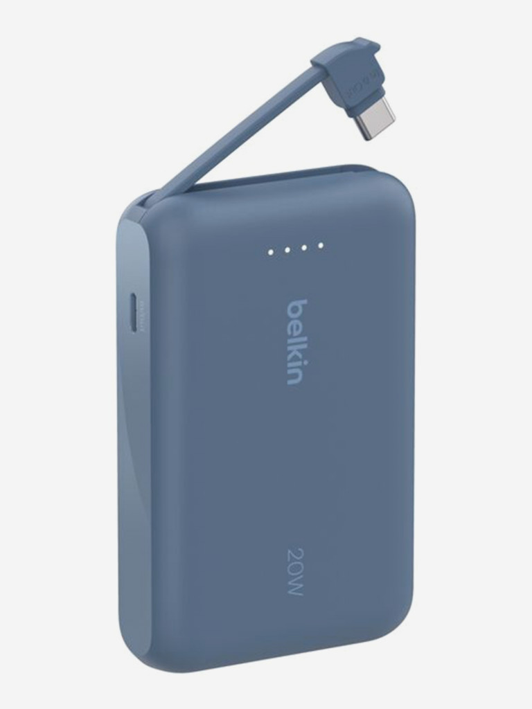 Внешний аккумулятор Belkin BoostСharge Power Bank 20000mAh 30W со встроенным кабелем USB-C