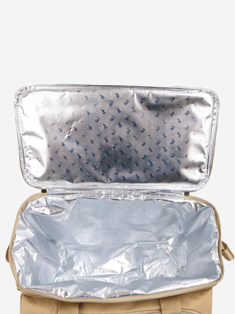 Зеленая сумка-холодильник 4100 с набором посуды на 6 чел