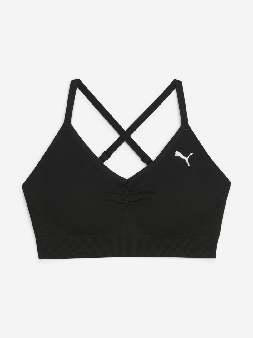 фото Спортивный топ бра puma move shapeluxe seamless, черный