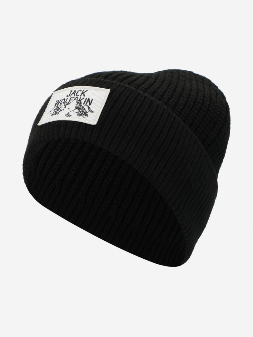 фото Шапка jack wolfskin badge, черный