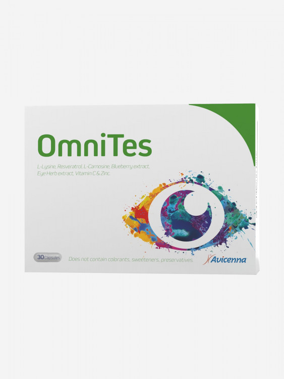 OmniTes Avicenna, унисекс взрослые, 30 капсул, для зрения и защиты глаз