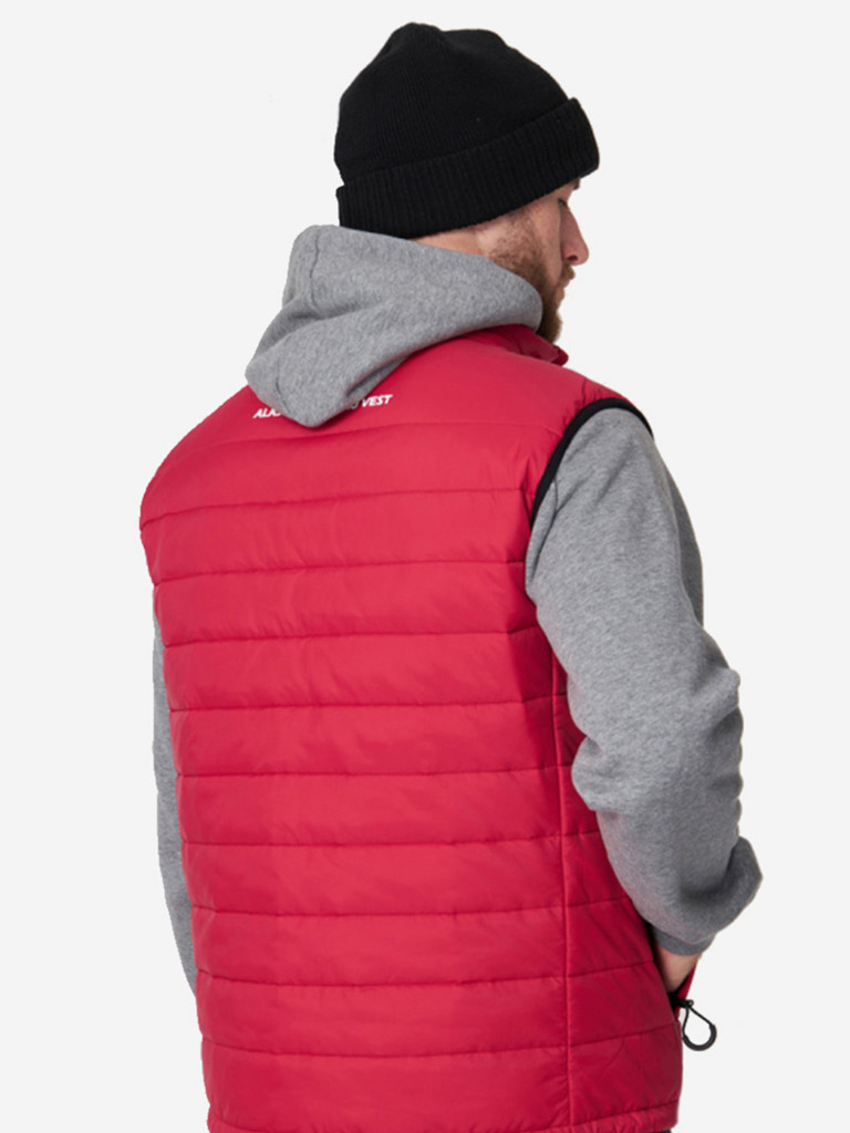 Жилет мужской Alaskan Juneau Vest Red утепленный стеганый для рыбалки и охоты