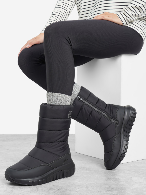 Дутики женские FILA Chrome Puffy арт. 136412 черный цвет — купить за 7999 руб., отзывы в интернет-магазине Спортмастер